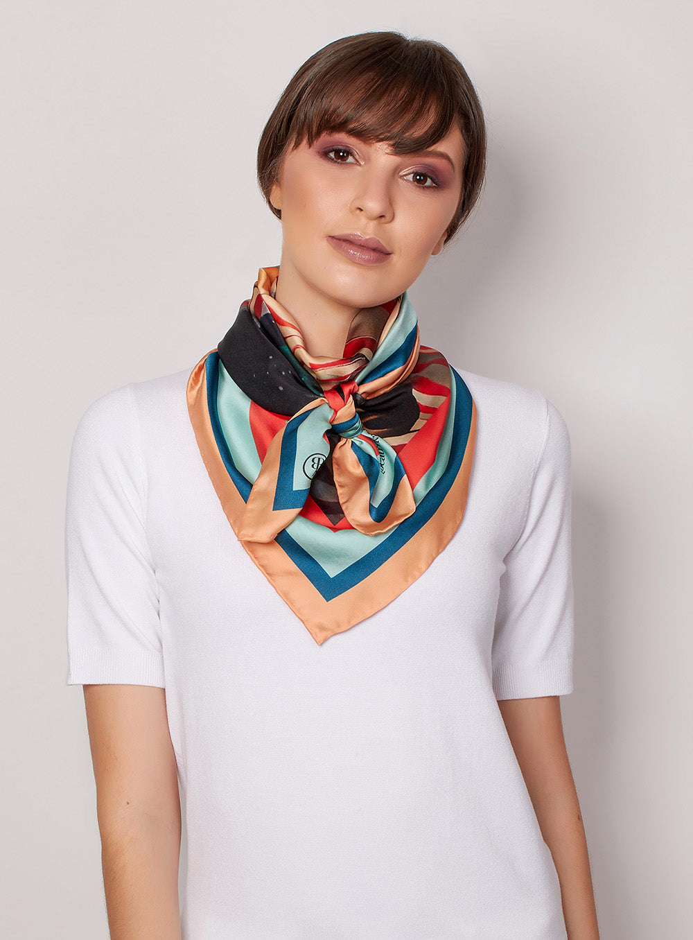 Best Wishes 35" silk scarf