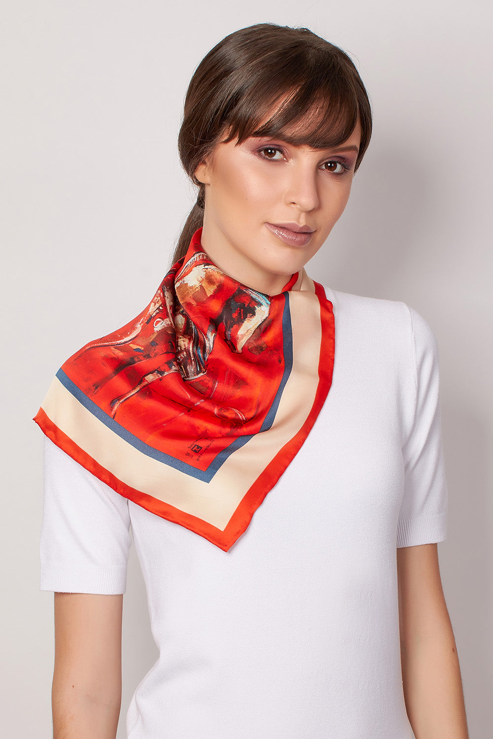 La Nobleza 18" silk scarf