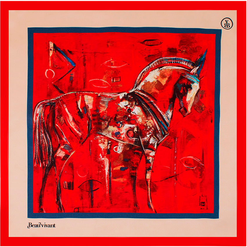 La Nobleza 18" silk scarf