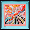 Ink Drop 01 23" silk scarf