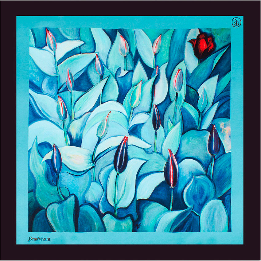 Soldiers of Spring 23" silk scarf
