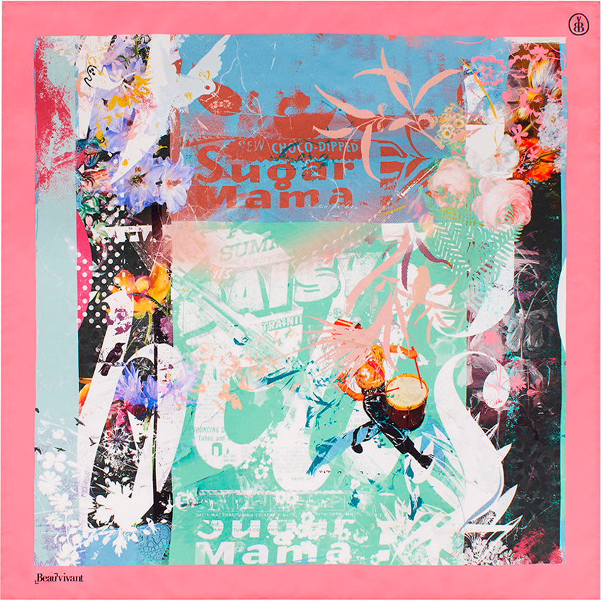 Sugar Mama 23" silk scarf