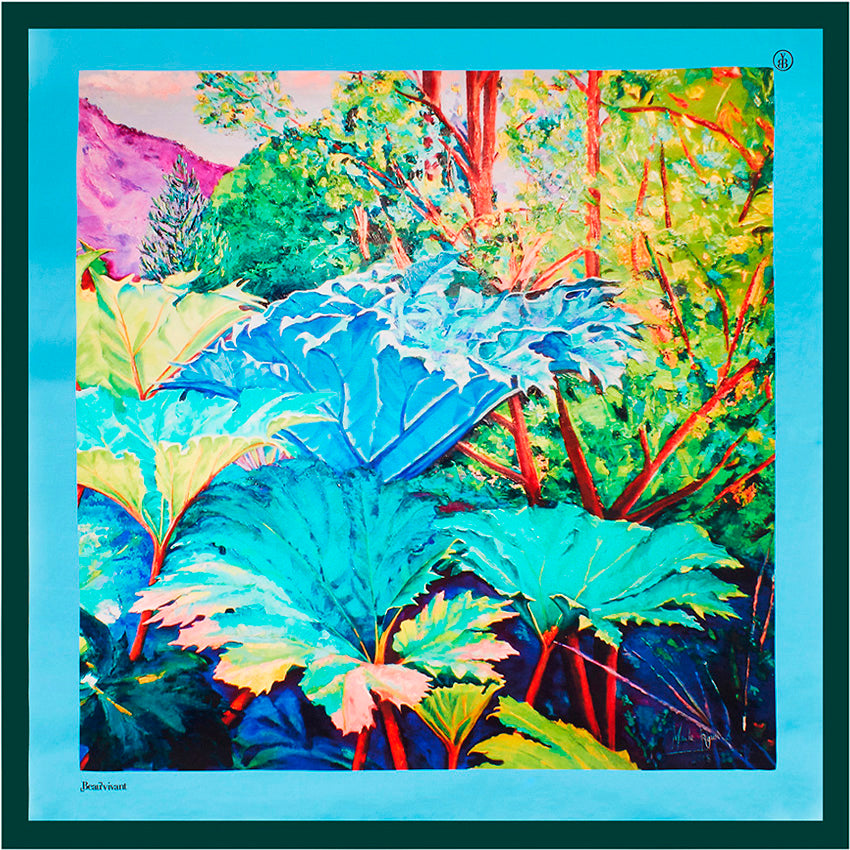 Curacautin 35" silk scarf