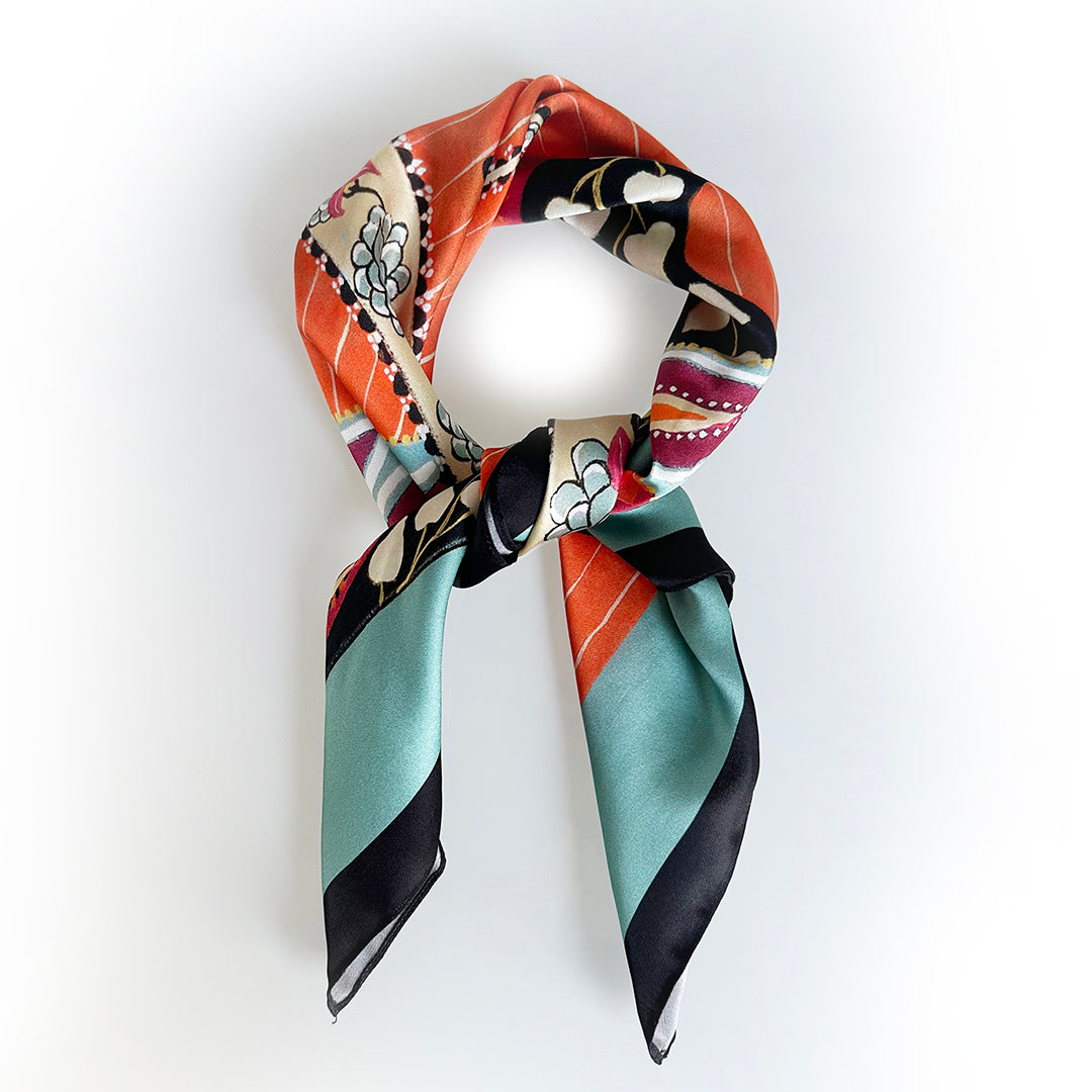 Silk Road Inspiration 23" silk scarf