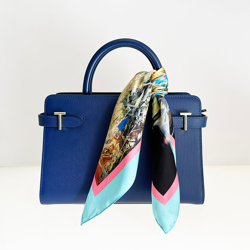 Secret Garden 18" silk scarf